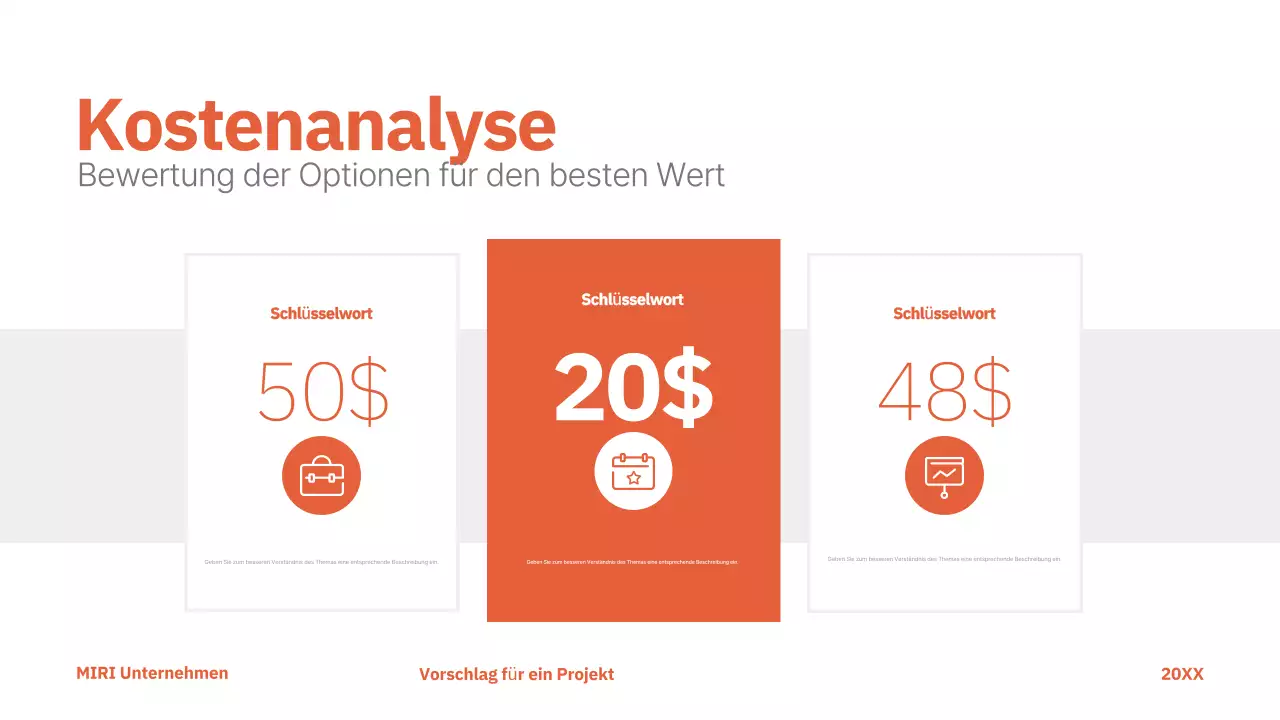 red modern project proposal business