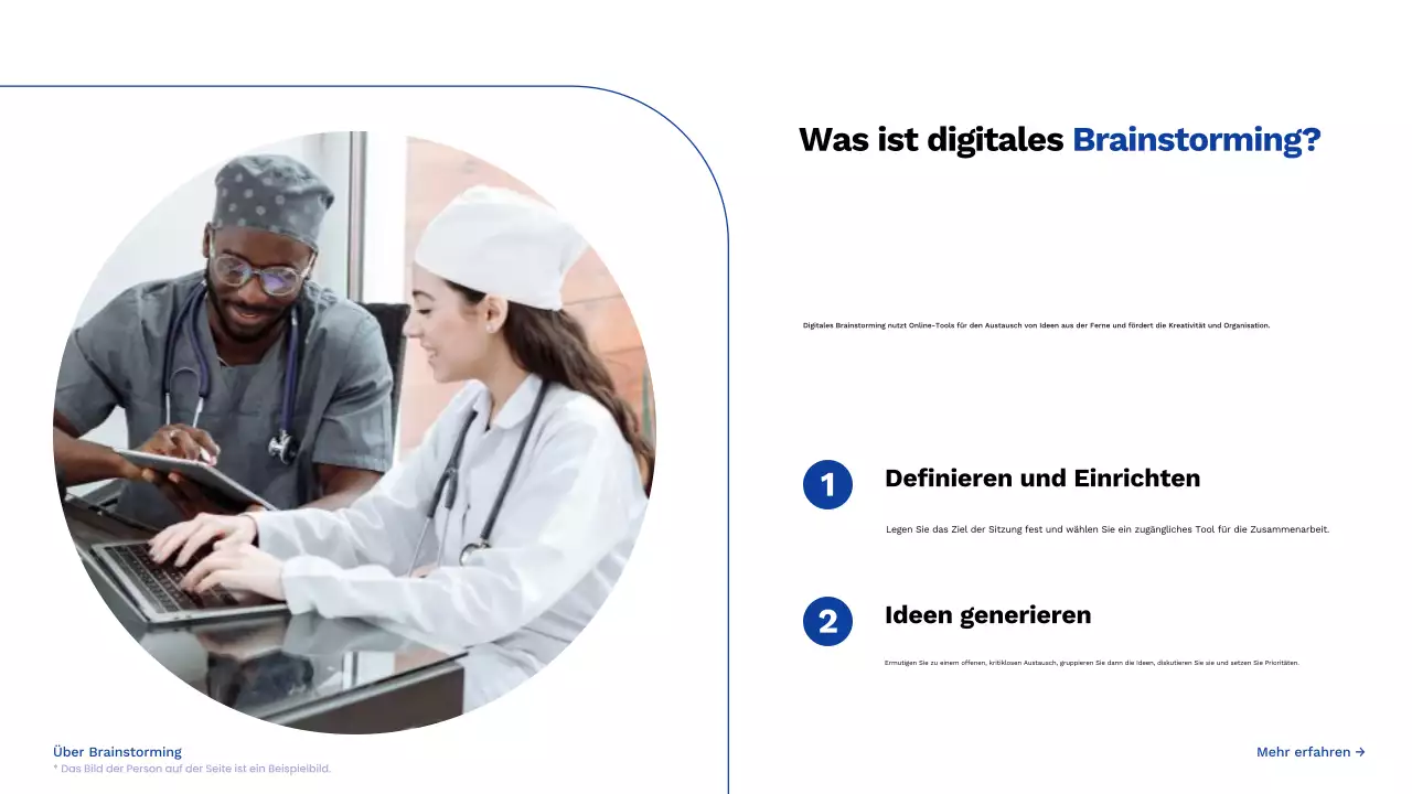 blue creative brainstorming guide