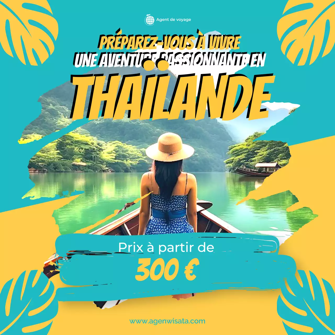 promotion de voyage tropicale sarcelle