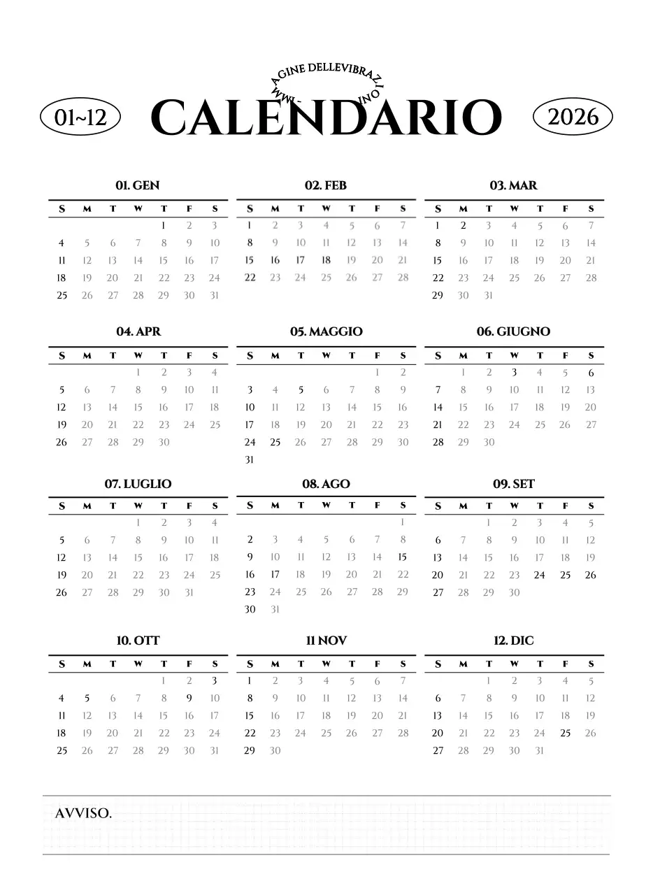 Calendario da parete in stile semplice con concetto di fotografia di viaggio emozionale in bianco e nero