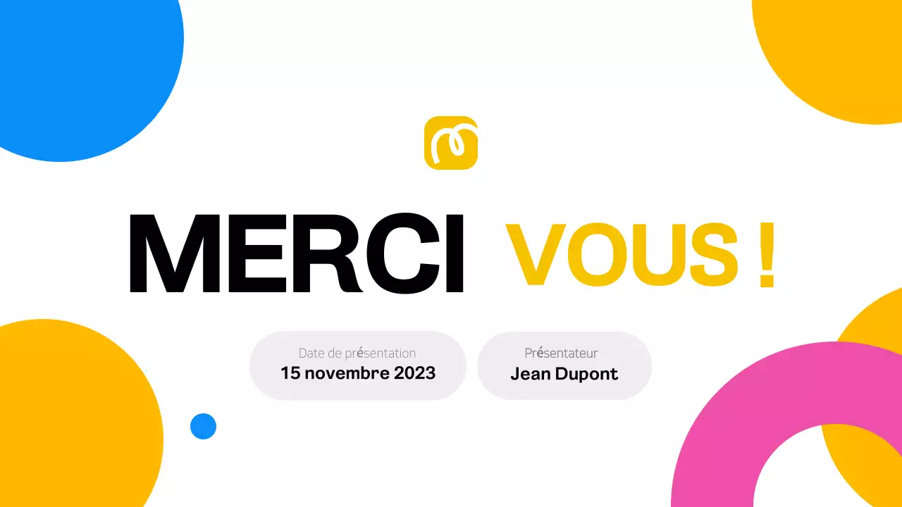 Mise en page moderne et colorée pour le brainstorming