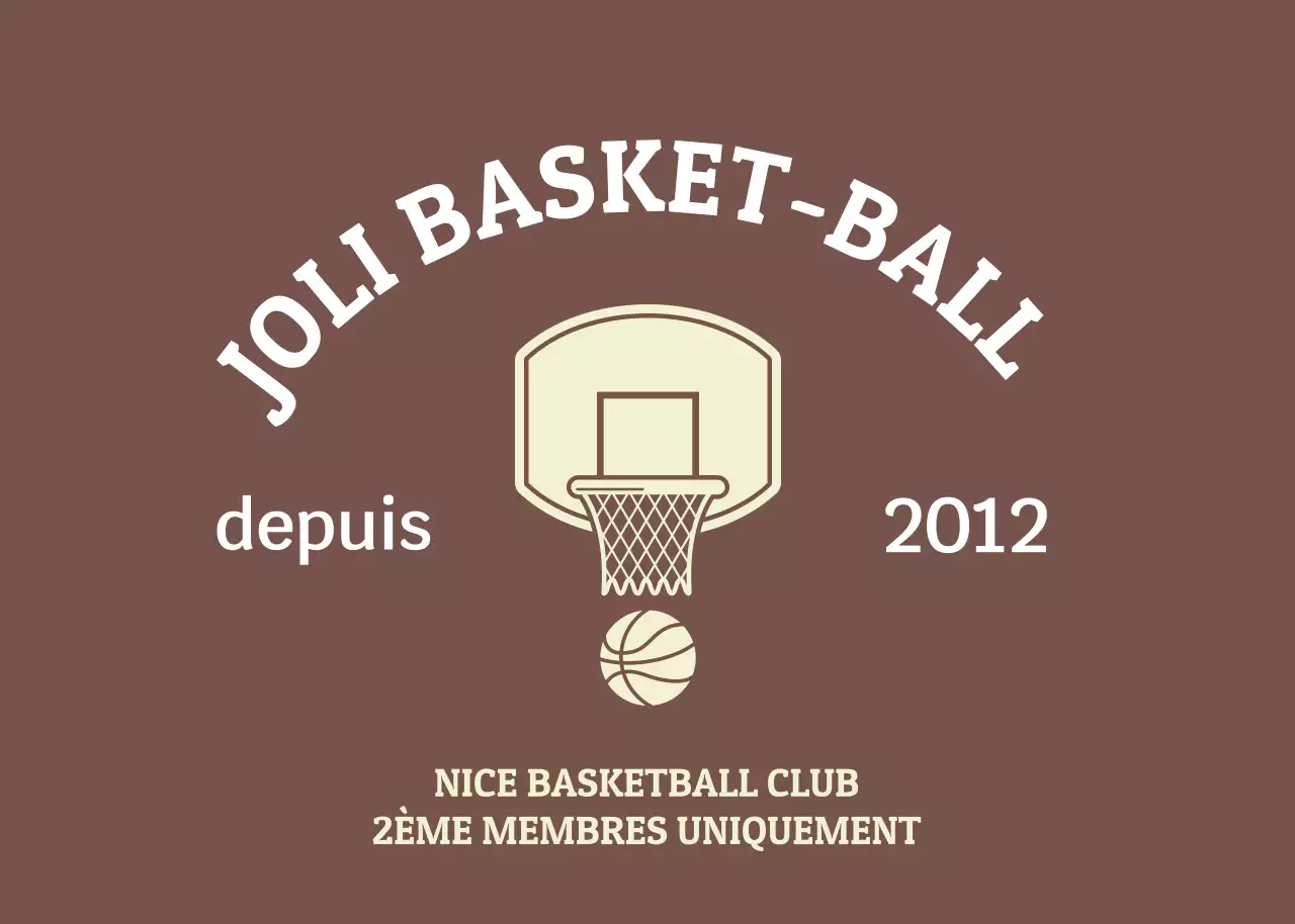 Club de basket-ball Brown Vintage