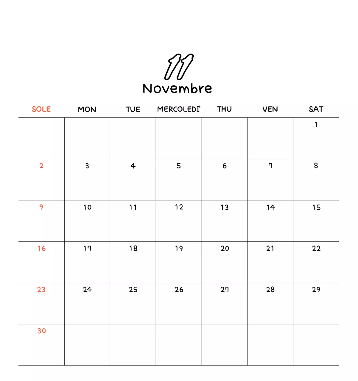 Calendario fotografico di Capodanno