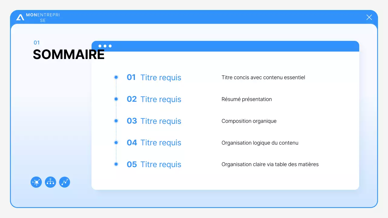Analyse des rapports modernes bleus