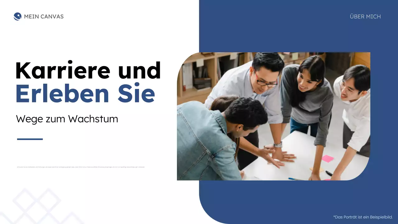 blue modern about me business