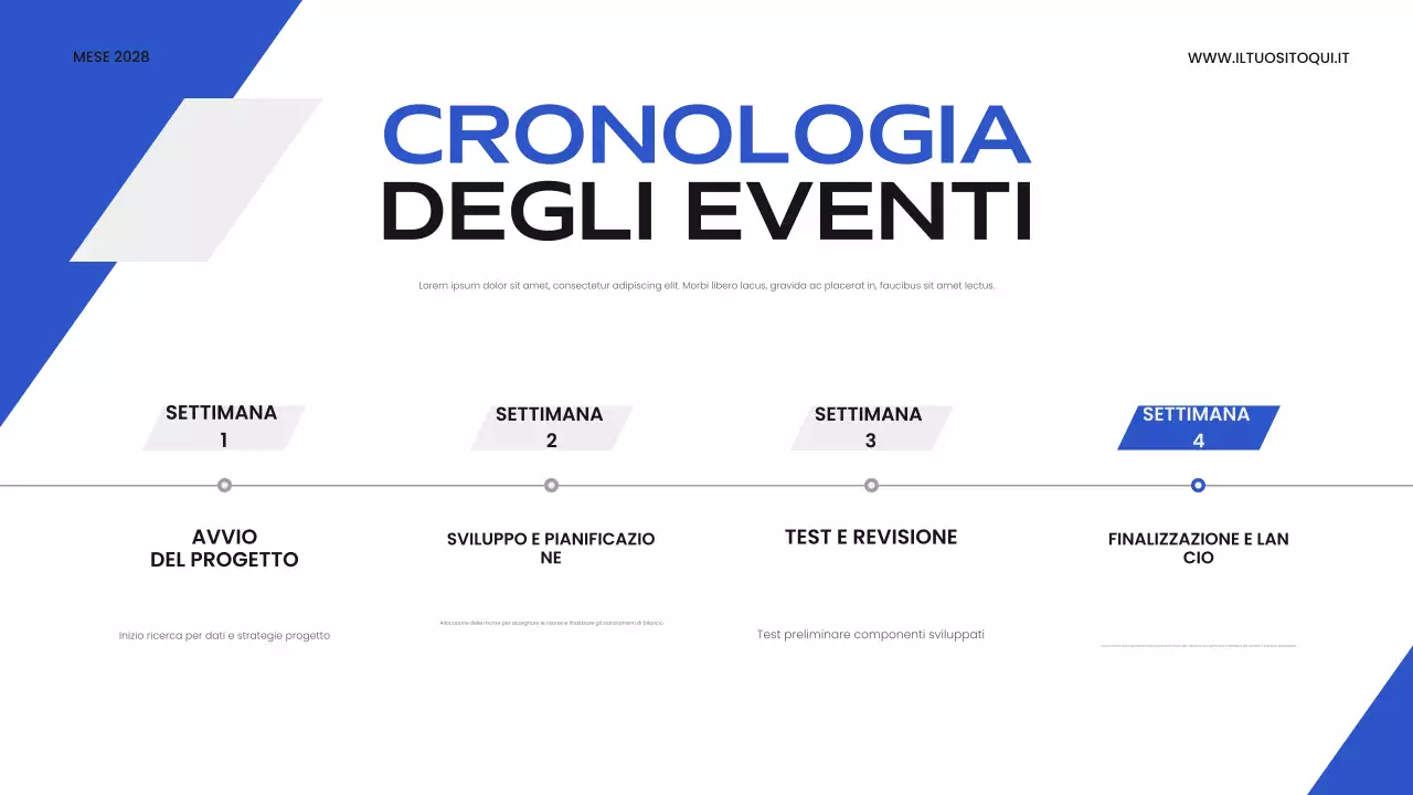 presentazione aziendale moderna blu