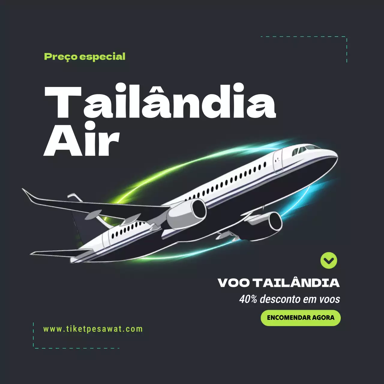 promoção de viagens preto moderno