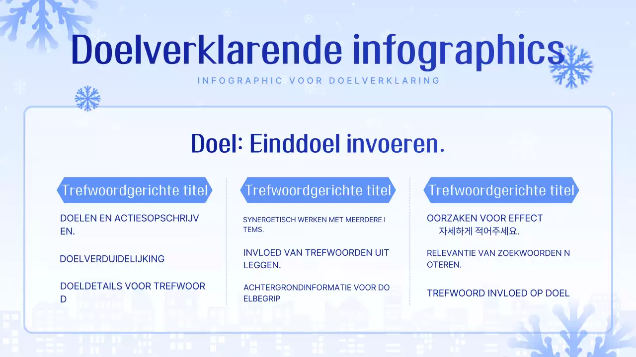 Lichtblauwe strakke presentatie uitgelegd