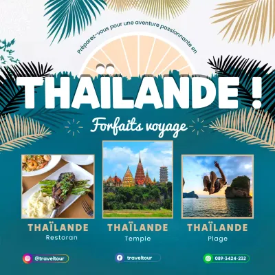 promotion de voyage tropicale sarcelle