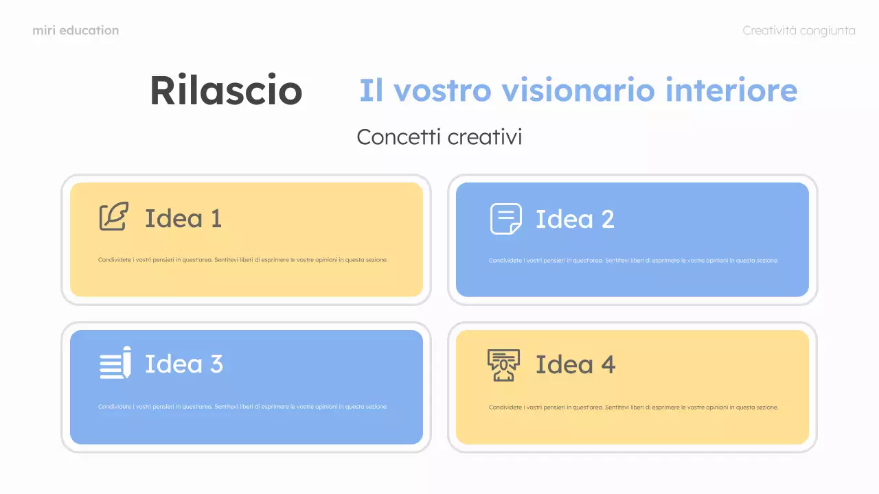 layout di guida al brainstorming moderno in rosa e menta
