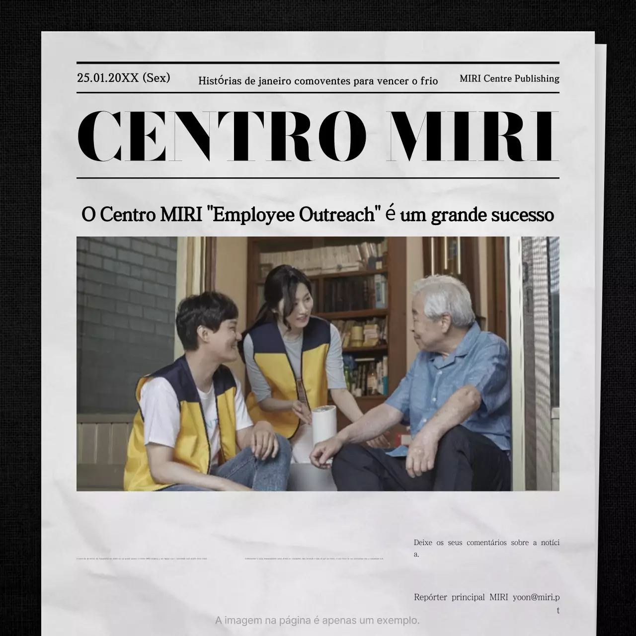 Notícias dos voluntários do Grey Classic