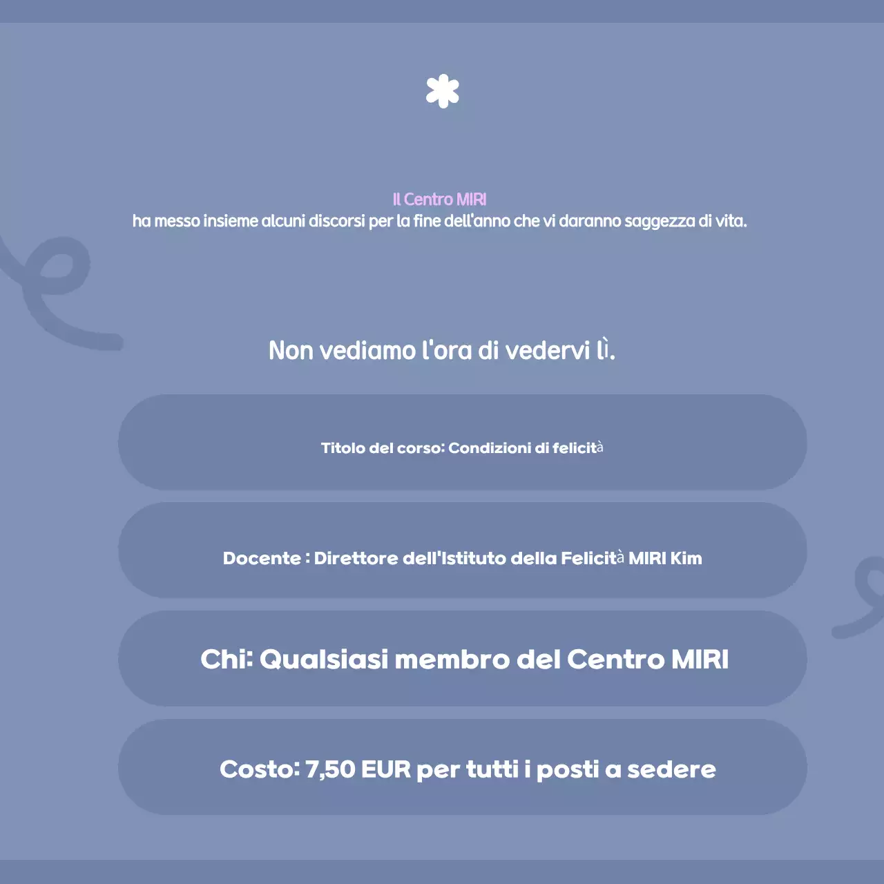 Annunci di conferenze moderne di colore azzurro