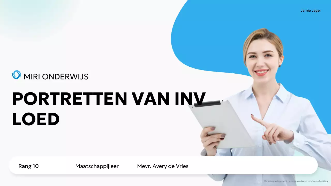 blauw modern onderwijs biografie lezing