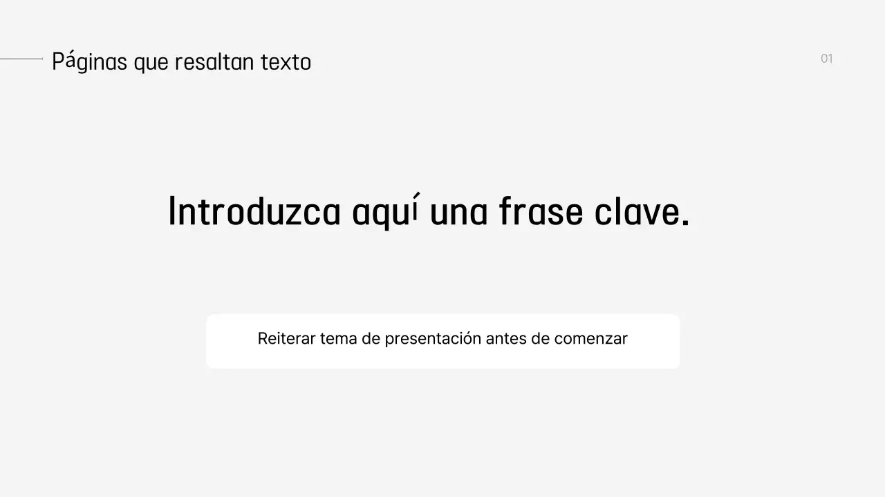 Planificar una presentación gris moderna