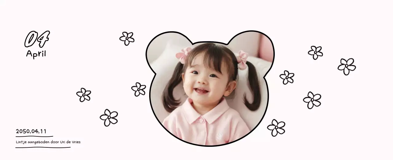 Schattige nieuwjaarskalender