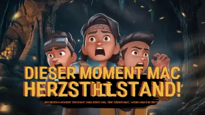 gelbe animation abenteuer ankündigung youtube thumbnail