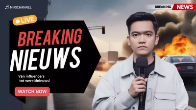 aankondiging zwart modern nieuws