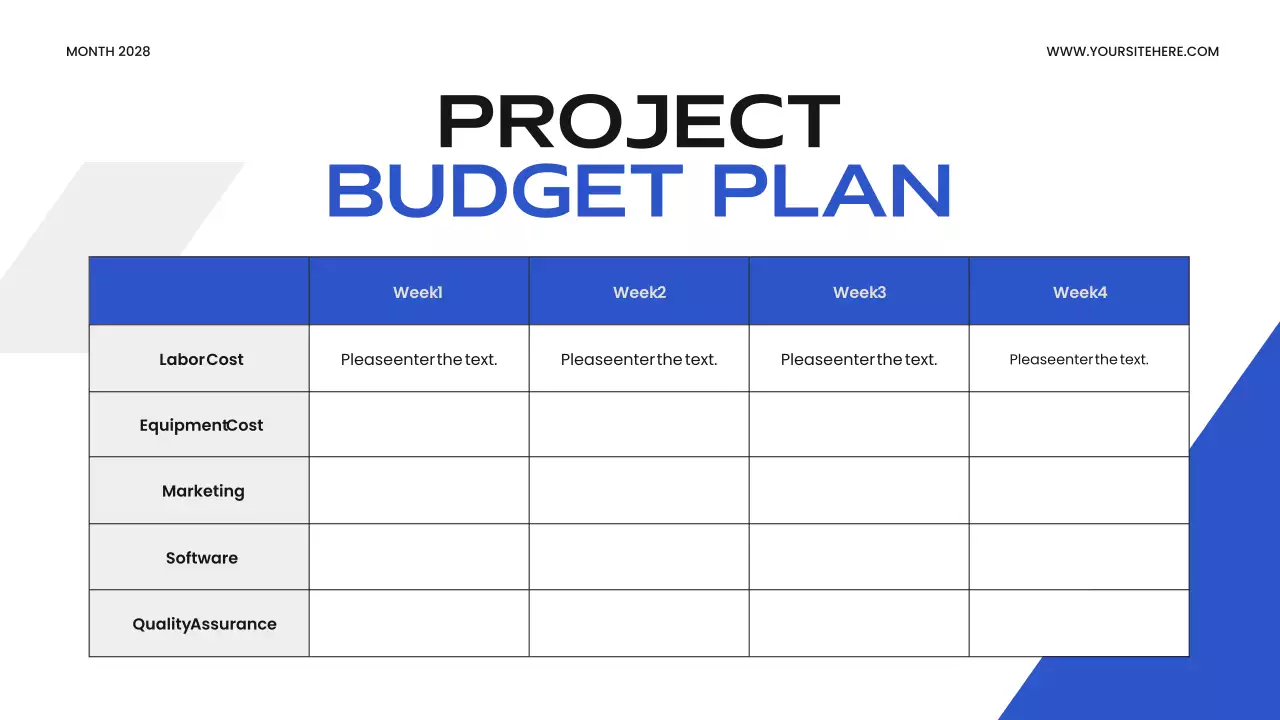 Blue Modern Business Template Presentation