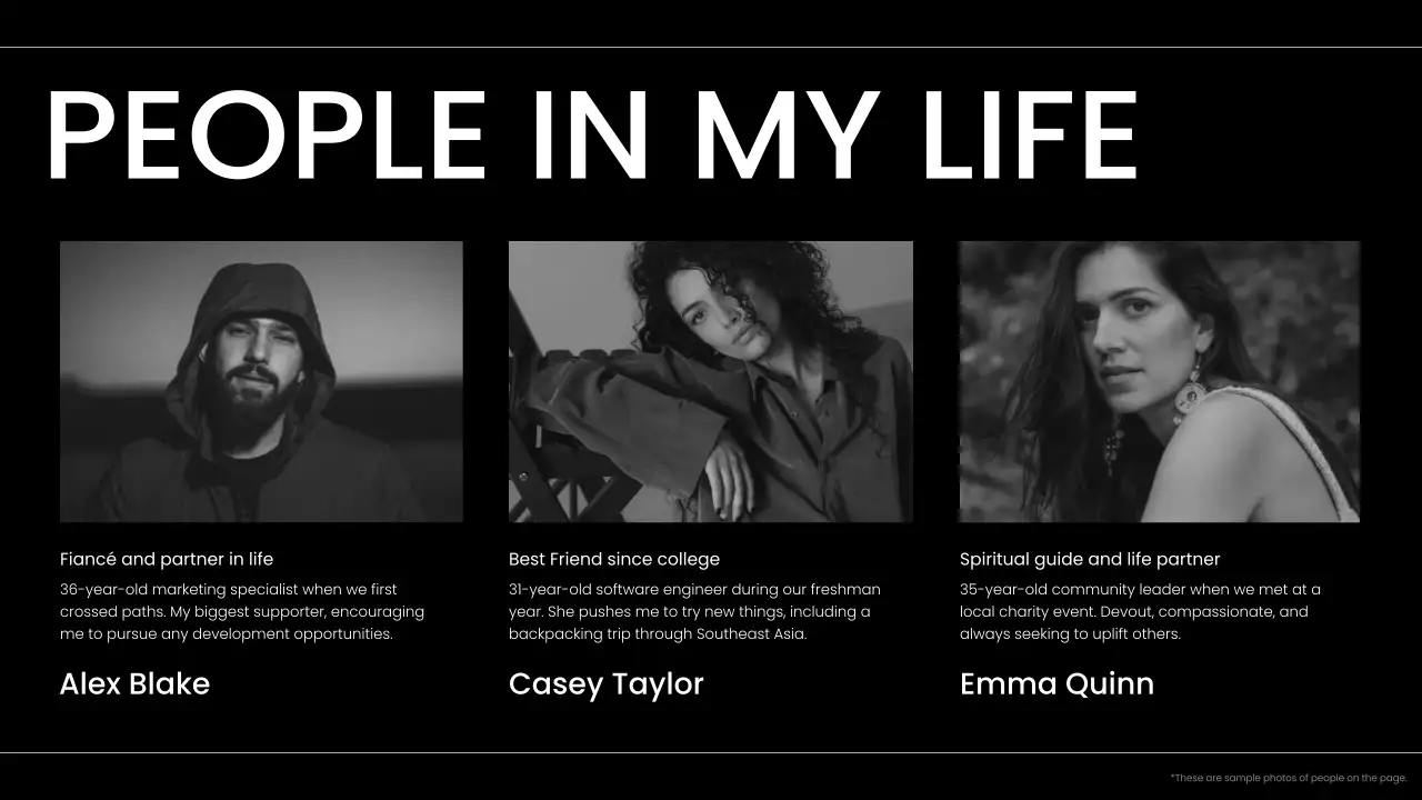 Black Modern Self-Introduction Template Presentation