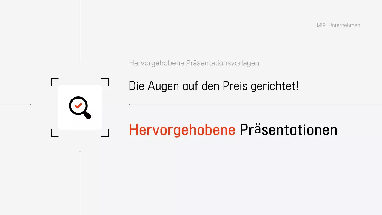 Planung einer grauen modernen Präsentation