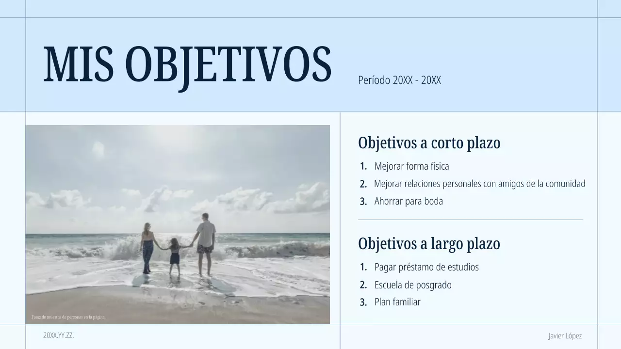 portafolio azul de autopresentación moderna