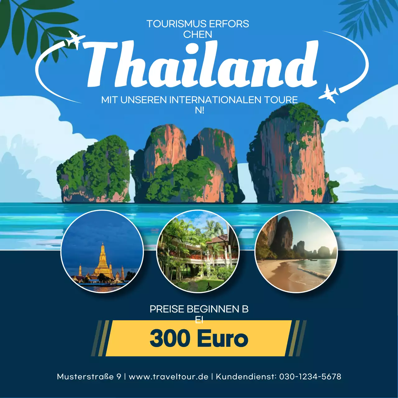 blue modern travel promotion