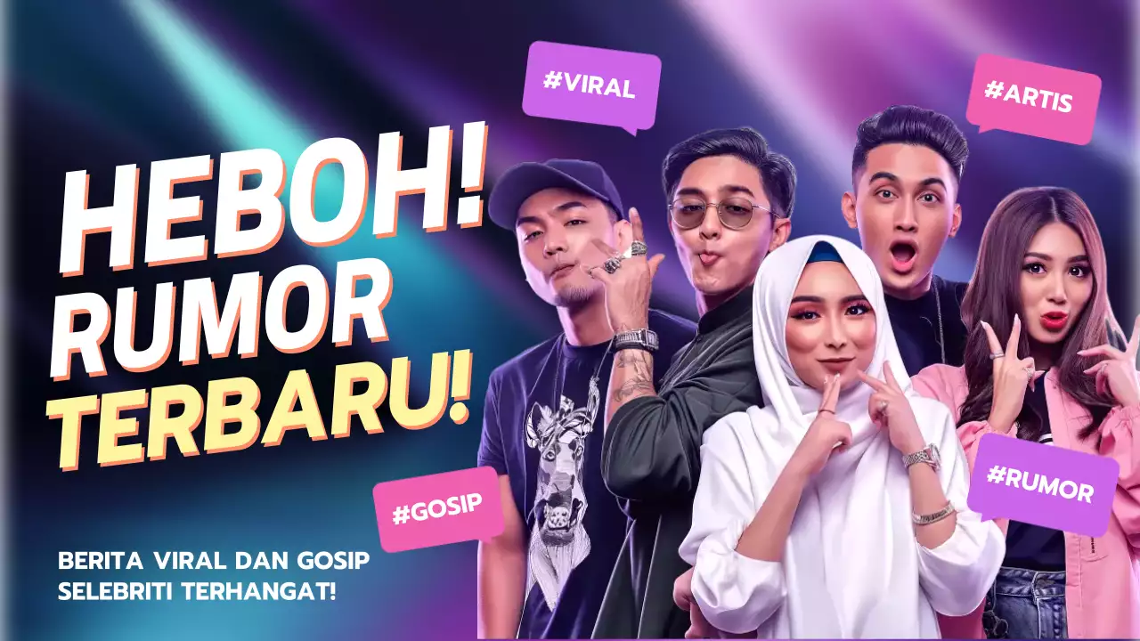 Purple Trendy Gossip News YouTube Thumbnail