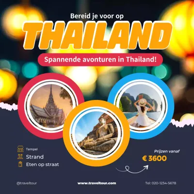 oranje moderne reis promotie