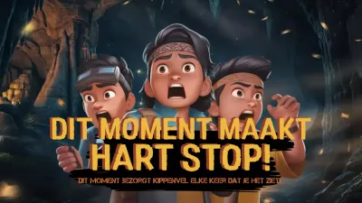 gele animatie avontuur aankondiging youtube thumbnail