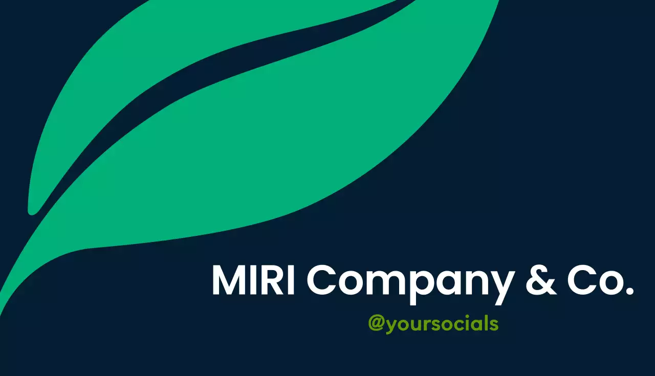 Green Modern Energy Business Card