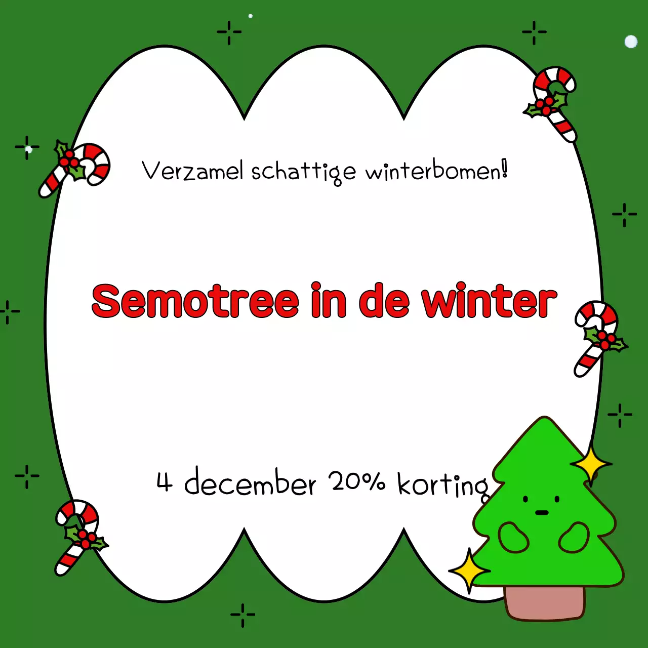 Adverteer je feestelijke seizoensaanbiedingen in groen en rood