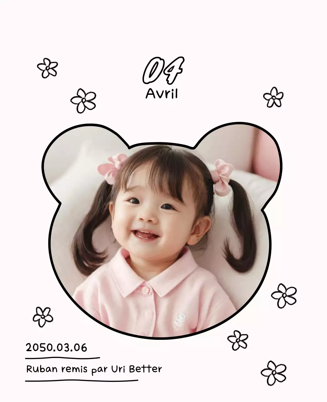 Adorable calendrier du Nouvel An