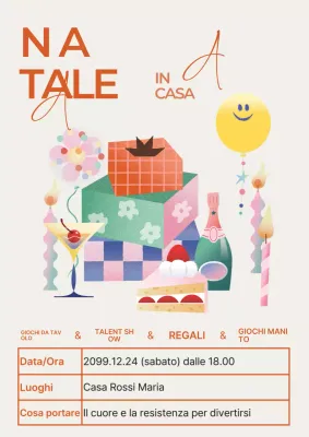 Celebrazione natalizia Mauve Pop