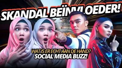 kleurrijke moderne influencer aankondiging