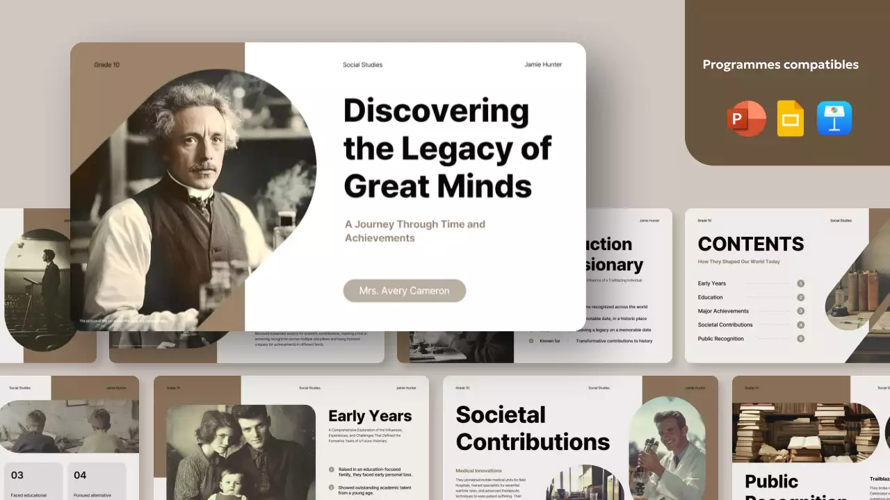 beige classic history biography lecture