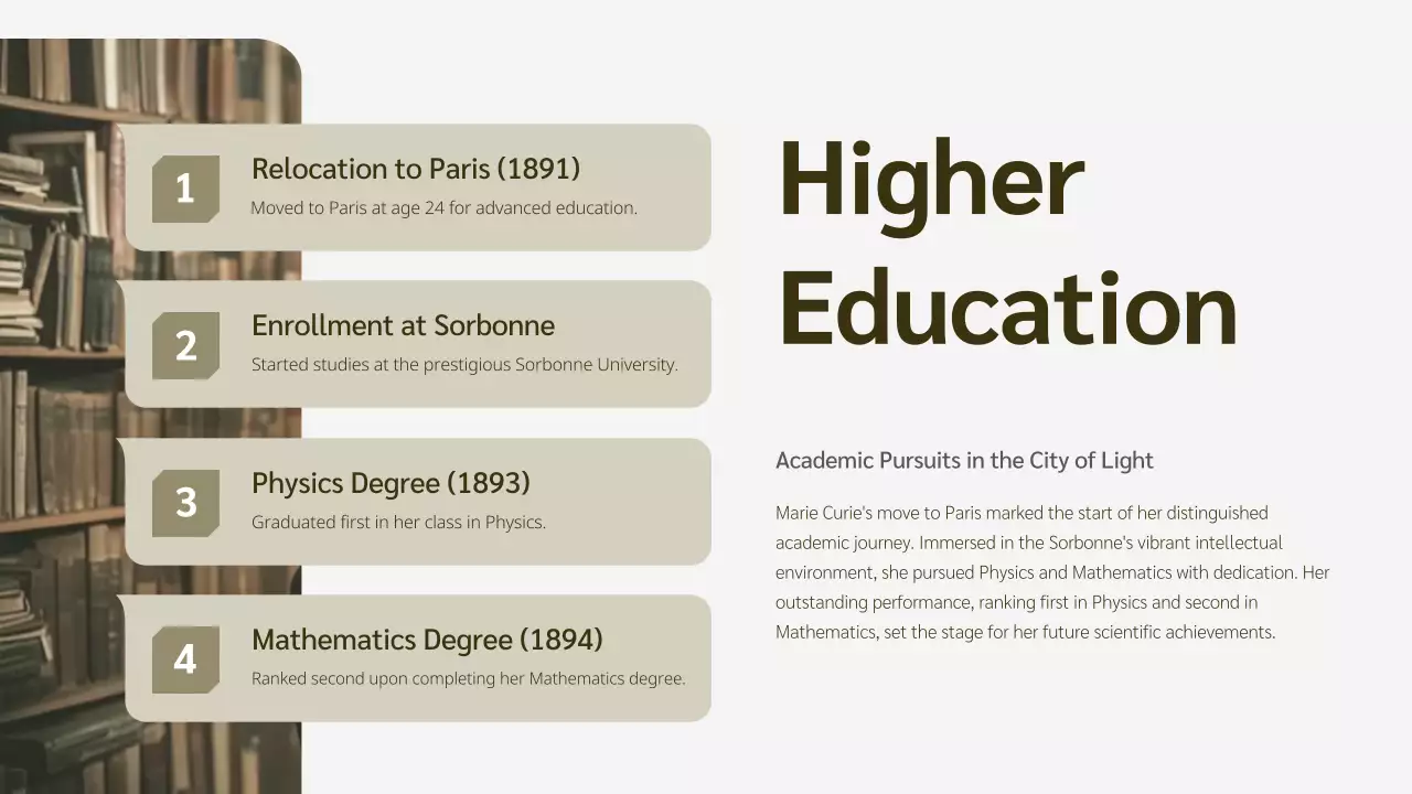 Beige Classic Biography Presentation