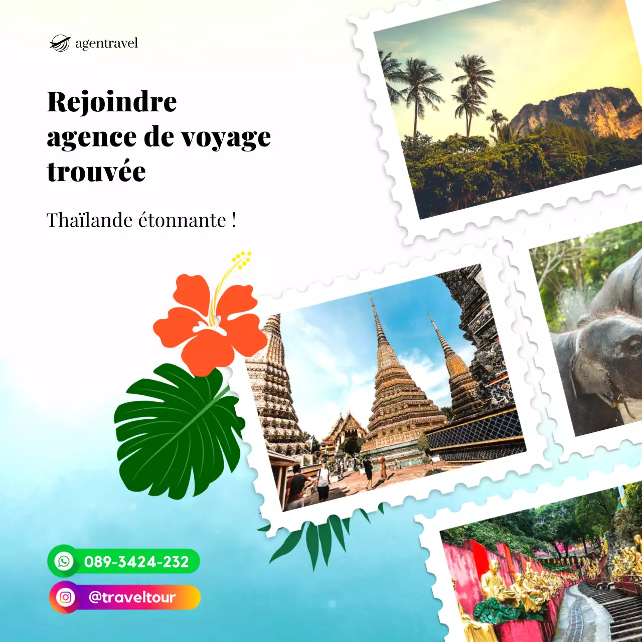promotion des voyages tropicaux orange