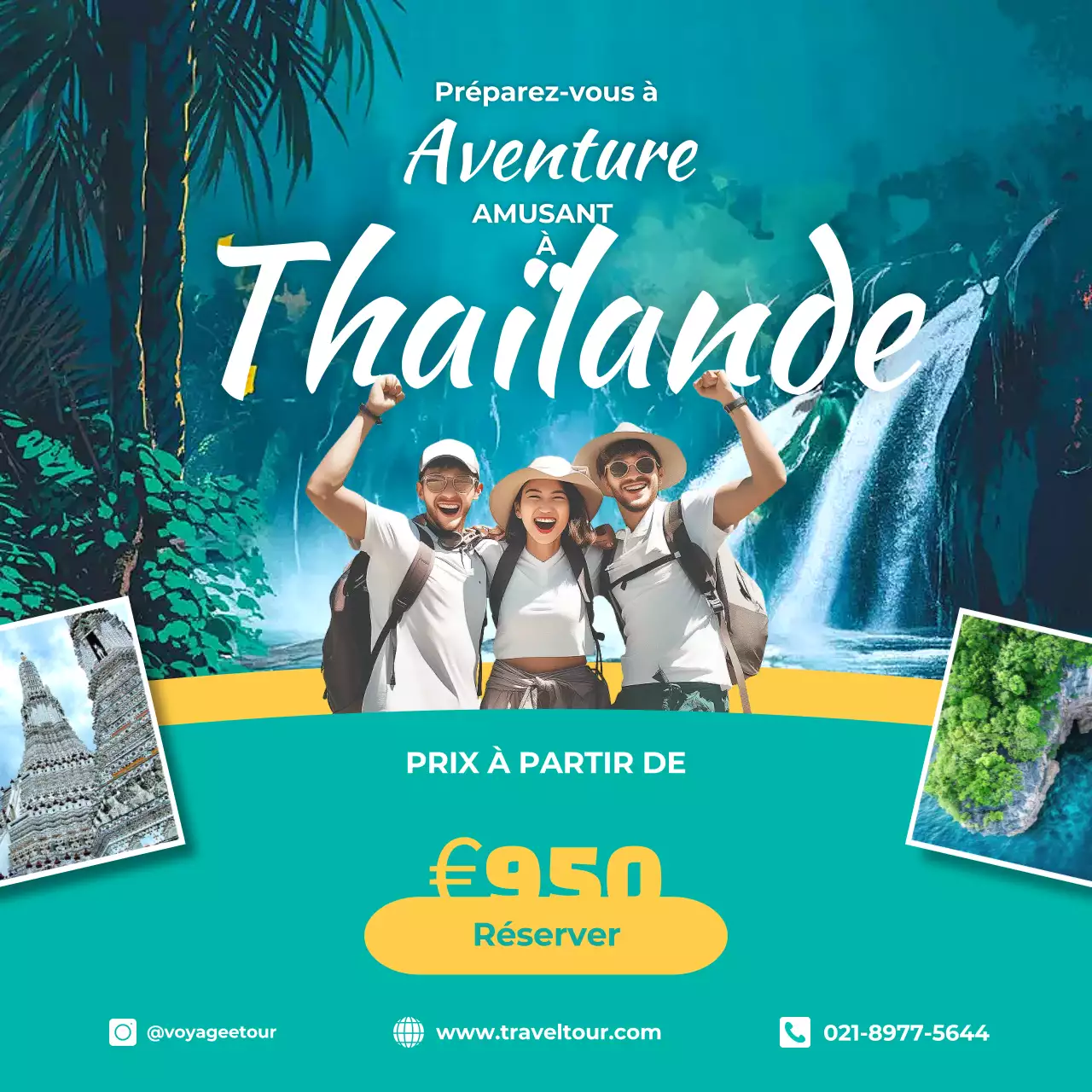 promotion de voyage moderne sarcelle