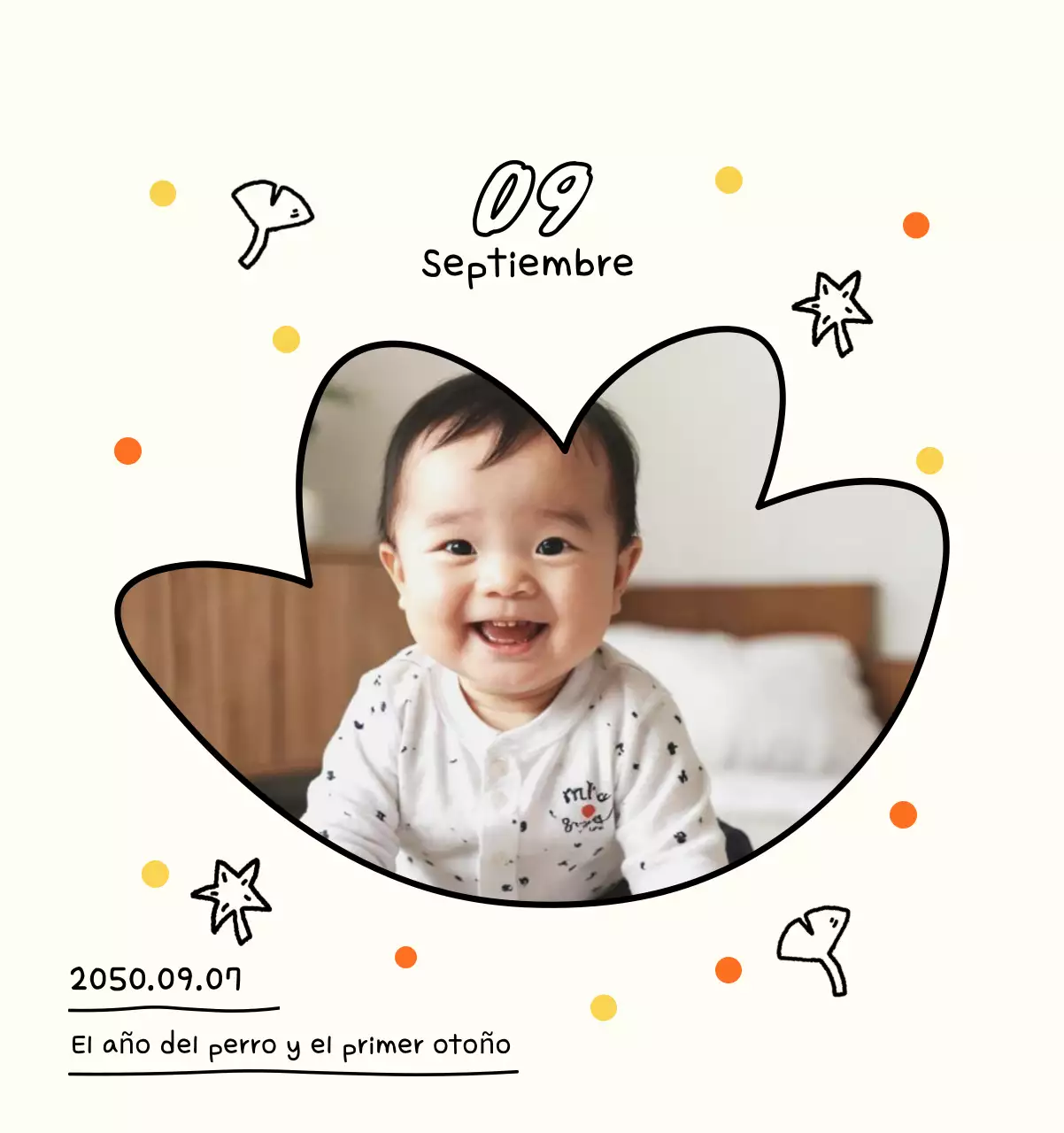 Bonito calendario con fotos de Año Nuevo