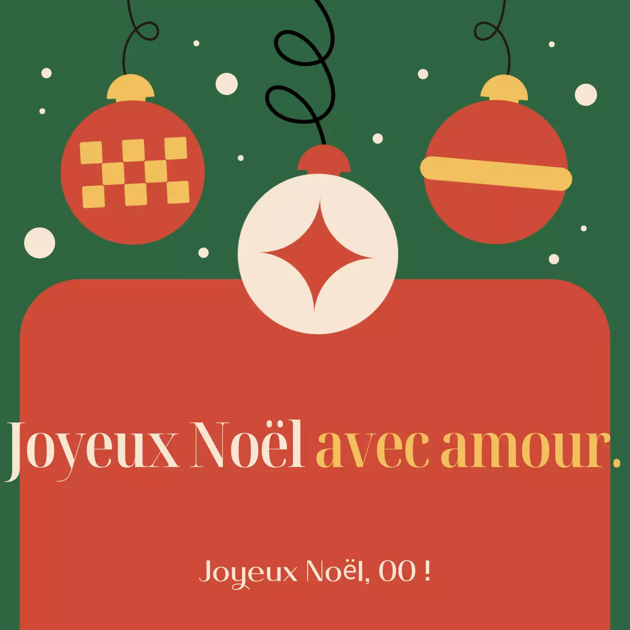 Planification de Noël vintage rouge