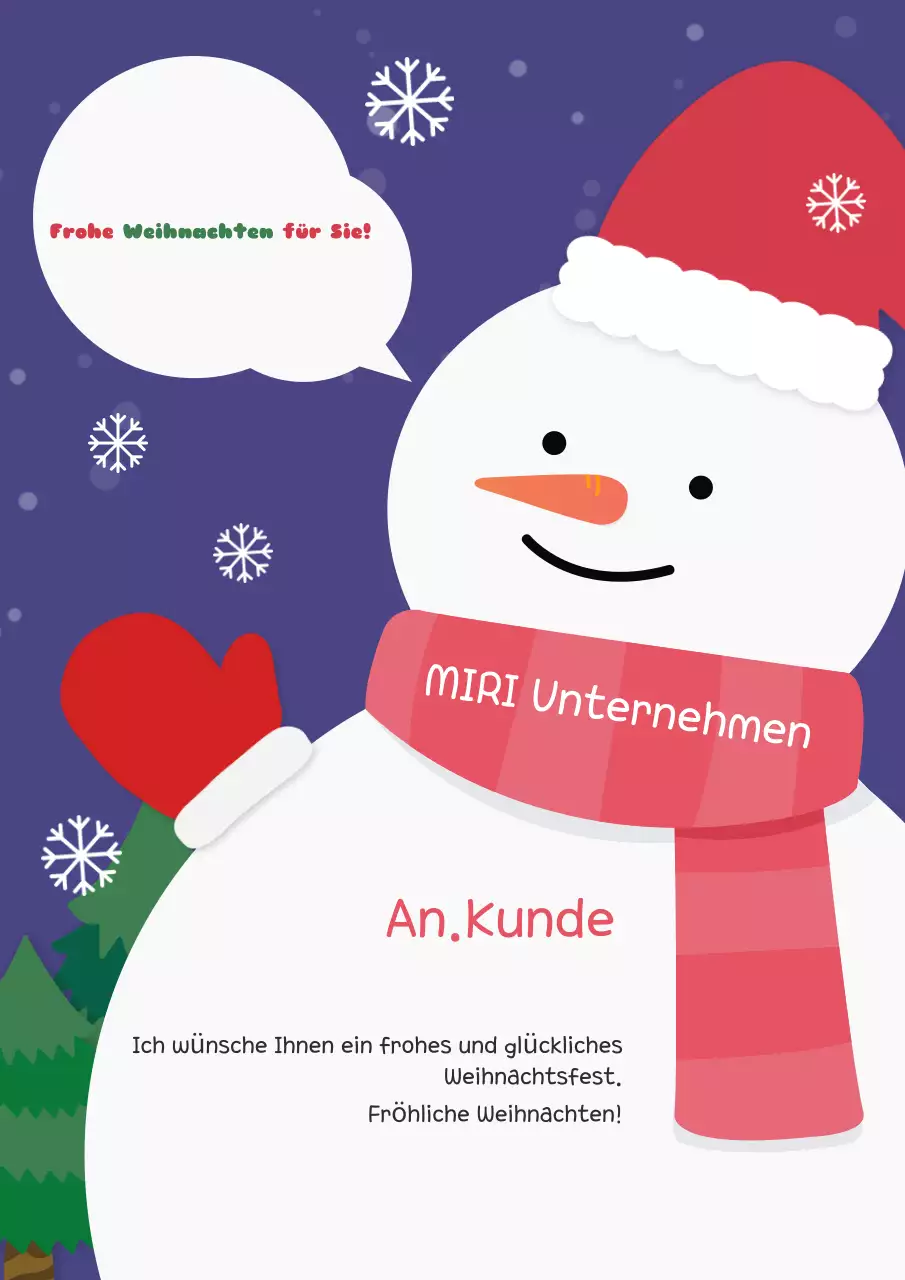 Sehen Sie sich diese süße Weihnachtskarte an