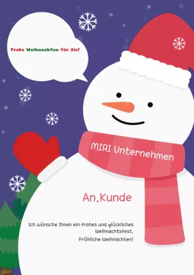 Sehen Sie sich diese süße Weihnachtskarte an