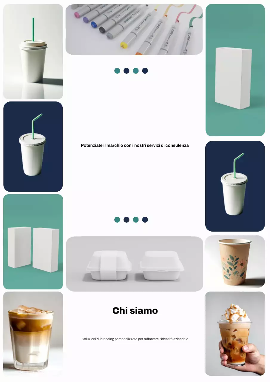 Promozione del marchio moderno Teal