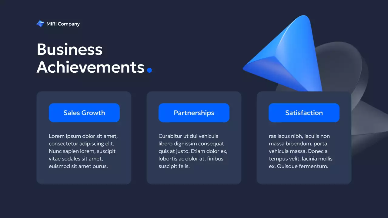 블루 모던 비즈니스 보고서 프레젠테이션