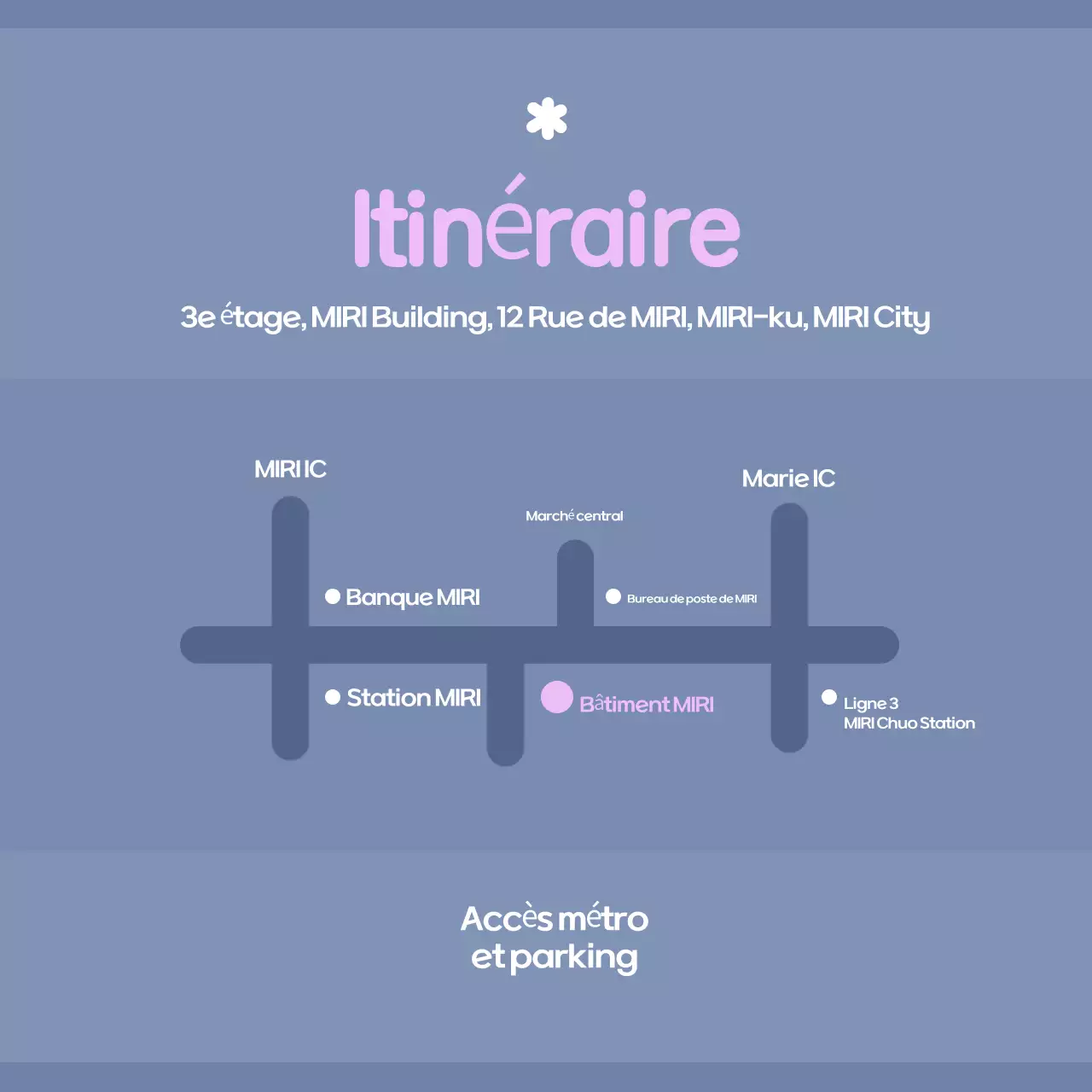 Annonces de conférences modernes bleu clair