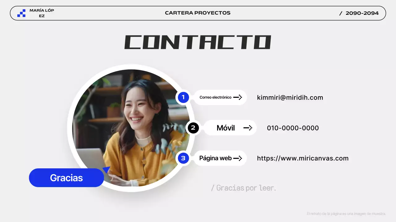 Presentación de la Cartera Moderna Gris