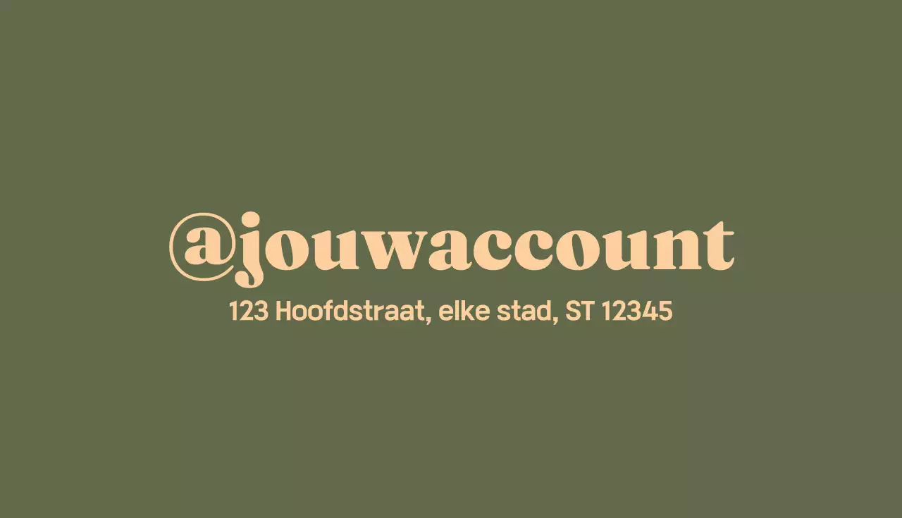 beige modern visitekaartje