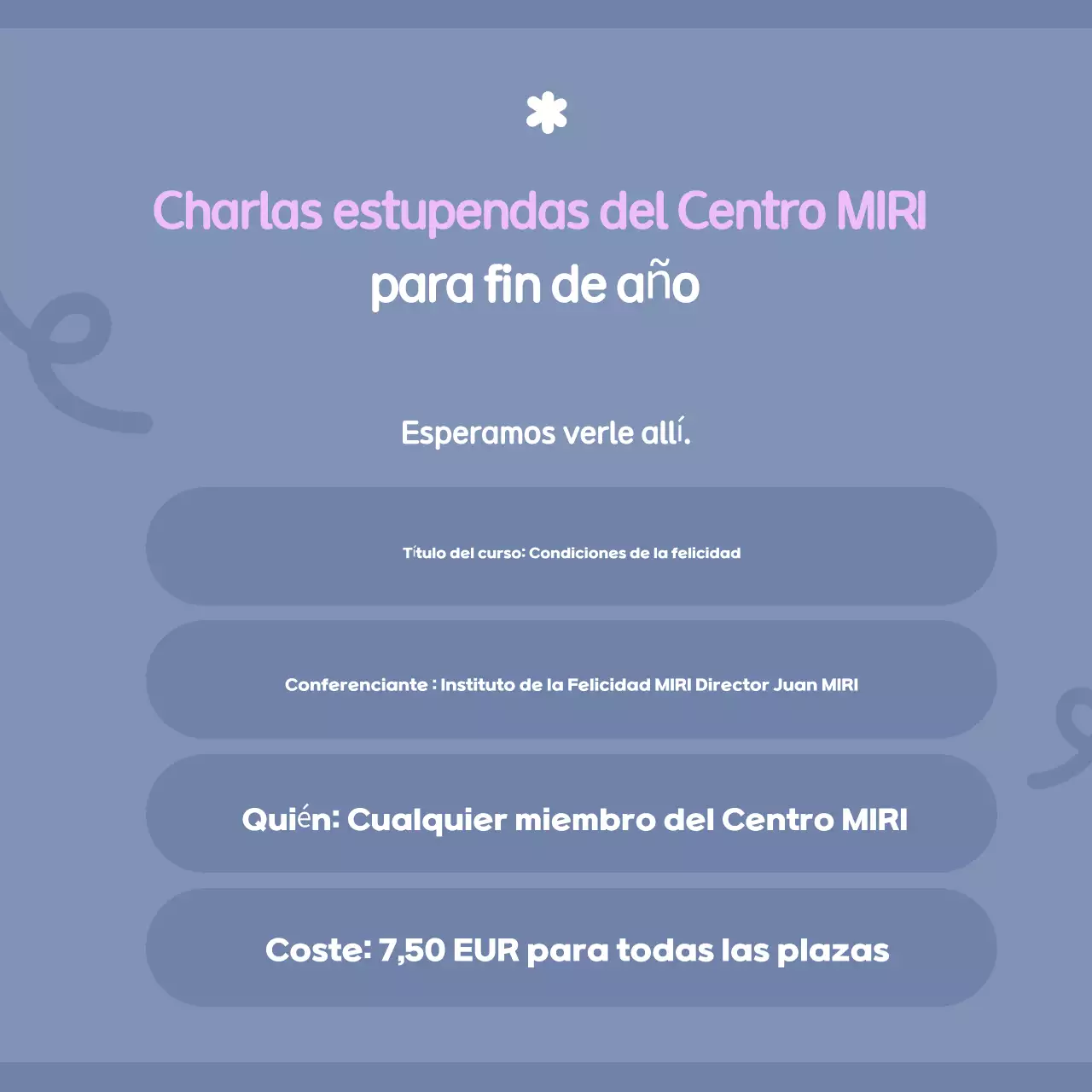 Anuncios de conferencias modernas en azul claro