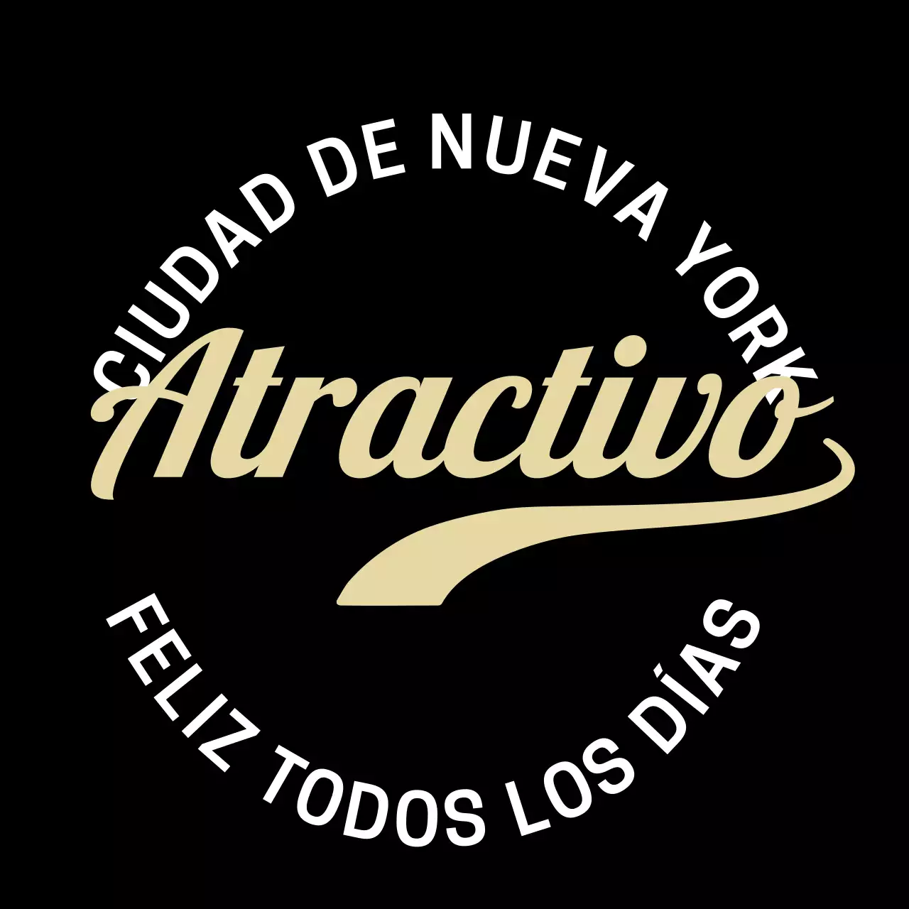 Tipografía manuscrita en beige