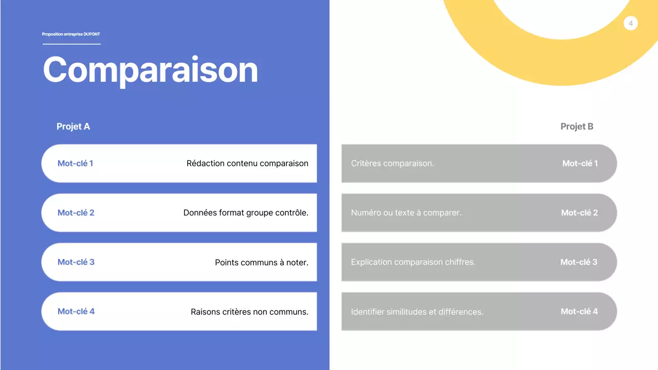 Une proposition aux formes épurées en bleu et jaune